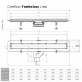 Душевой лоток Pestan Confluo Frameless Line 950