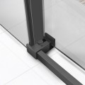 Душевая дверь Slim Soft VDS-1SS120CLGM, 1200, вороненая сталь, стекло прозрачное