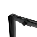 Душевая дверь Slim Soft VDS-1SS100CLB, 1000, черный, стекло прозрачное