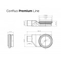 Душевой лоток Pestan Confluo Premium Line 650 White Glass 