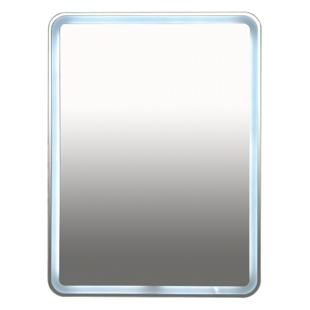 3 Неон -  Зеркало LED  600х800 сенсор на корпусе (с круглыми углами)