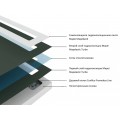 Душевой поддон под плитку Confluo Board UNI 1200 со встроенный лотком Frameless Line Black Glass 550