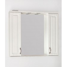 Зеркальный шкаф Style Line Олеандр-2 90/С, рельеф пастель 