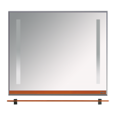 Джулия -105 Зеркало с  полочкой 12 мм оранжевое Л-Джу03105-1310
