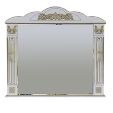 Барокко 120 зеркало белое патина Л-Бар02120-013