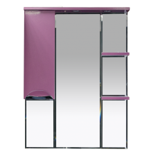 Жасмин - 75 Зеркало - шкаф лев. (свет) розовая плёнка П-Жас02075-122СвЛ