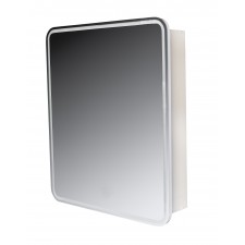 Зеркало-шкаф "Каре 70*80" с подсветкой, сенсор на зеркале
