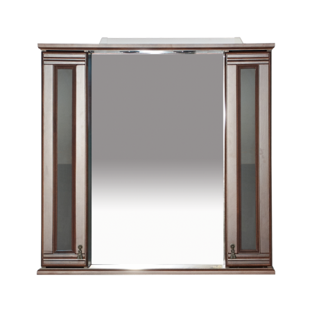 Дублин - 80 Зеркало с 2-мя шкафчиками, орех П-Дбл03080-80252Ш