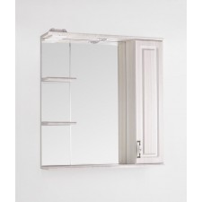 Зеркальный шкаф Style Line Олеандр-2 75/С, рельеф пастель