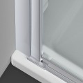 Душевая дверь Alpha VDP-3AL600CLB, черный, стекло прозрачное