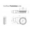Душевой лоток Pestan Confluo Frameless Line 550 White Glass